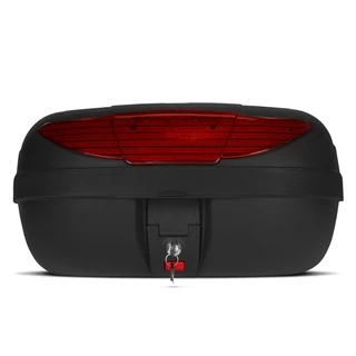 Baú De Moto Bauleto Pro Tork 45 Litros Com Lente Vermelha