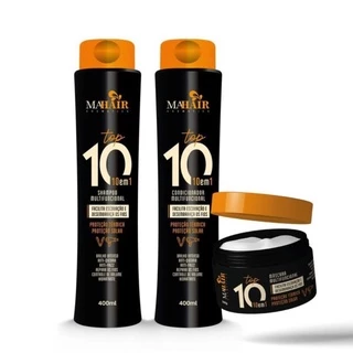 Kit Tratamento Capilar Top 10 Multifuncional Mahair – 3 itens