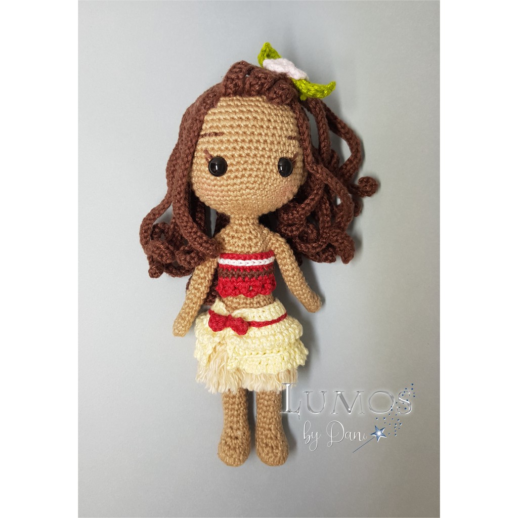 Moana de crochê amigurumi - Comprar em TriCrochê