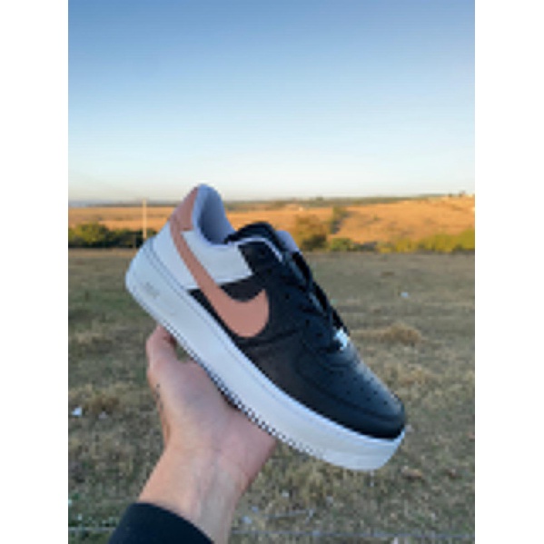 Nike Air Force Branco e Preto - Moda Brás