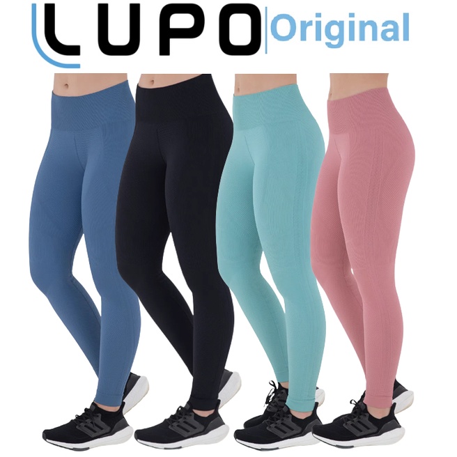 Calça Legging Lupo Original Feminina Legues Academia Leguin Levanta Empina  Bumbum 71502 - Preto