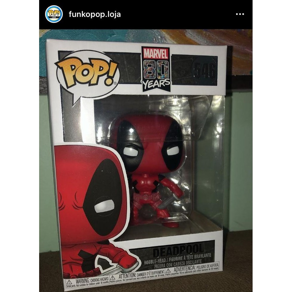 Funko Pop 546 Deadpool 80 Years Marvel First Appearance Original ...