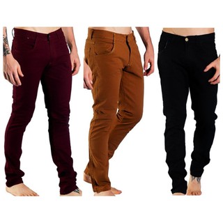 Calças jeans 2024 masculinas coloridas
