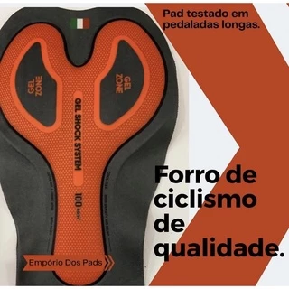 Forro Pad Ciclismo Modelo Italiano Anatomico Extra Conforto