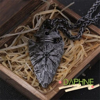  DAPHNE Colar De Corrente De Aço Inoxidável Unissex Estilo Nórdico Viking