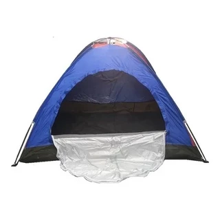 Barraca Camping 4 Pessoas Acampamento Praia azul/vermelho em Oferta na Shopee