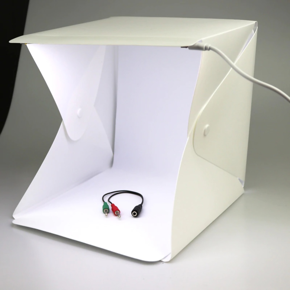 Mini Estudio Fotográfico Photo Studio Led Usb Portátil e Dobrável ...