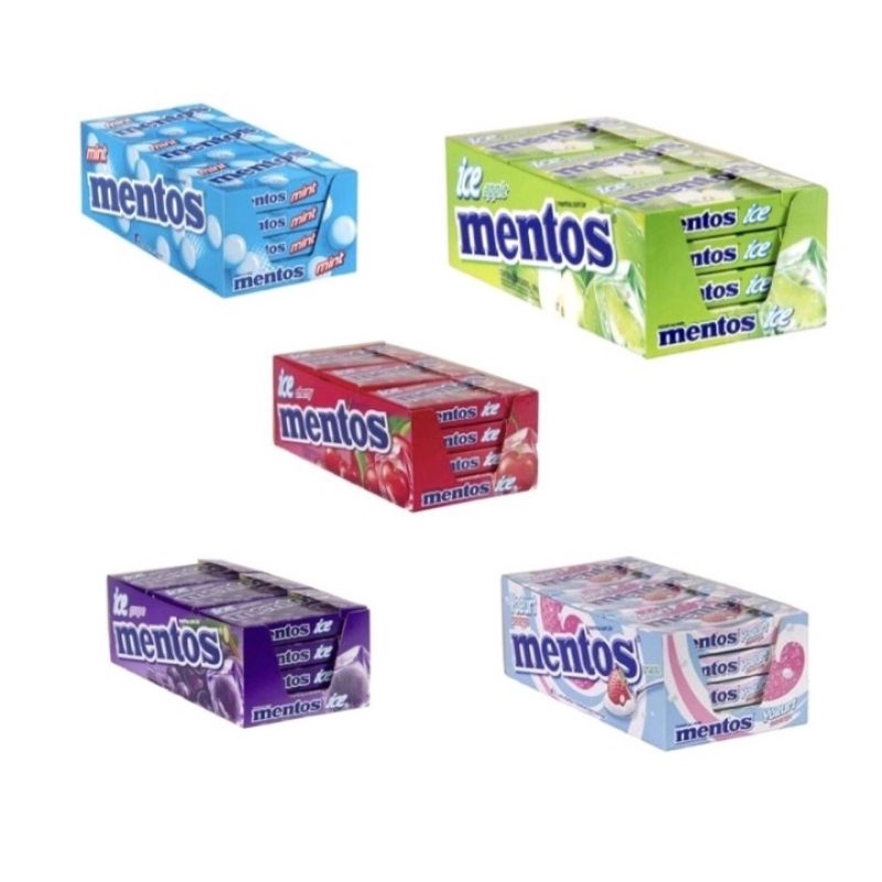 Caixa Mentos Slim Box 12 unididade bala mastigável | Shopee Brasil