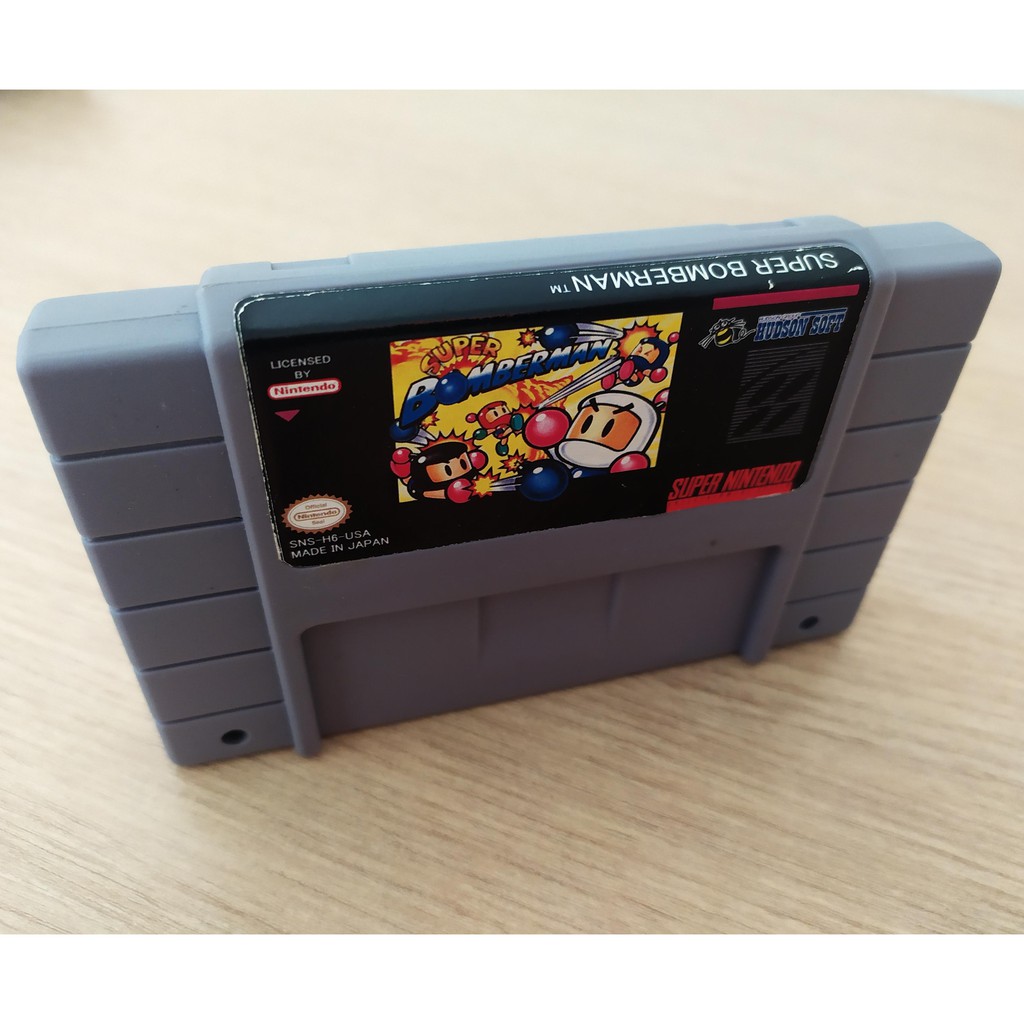 Cartucho / Fita para Super Nintendo – SNES – Super Bomberman