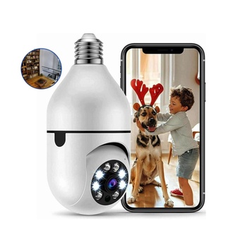 Câmera Dome Robô Lâmpada Espia Wifi IP 1080p Full HD Audio Ptz 360 Micro Sd Yoosee Baba Eletrônica