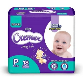 Fralda Cremer Disney Jumbinho Tamanho P 8 Pacotes com 18