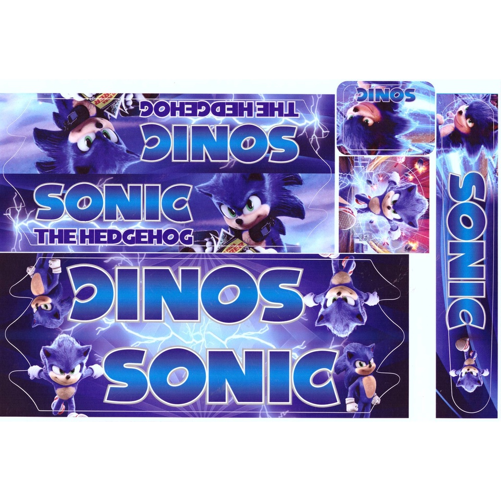 Adesivo Bicicleta Infantil Sonic The Hedgehog Menino Azul Serve Bicicleta  Aro 16/20/24/26