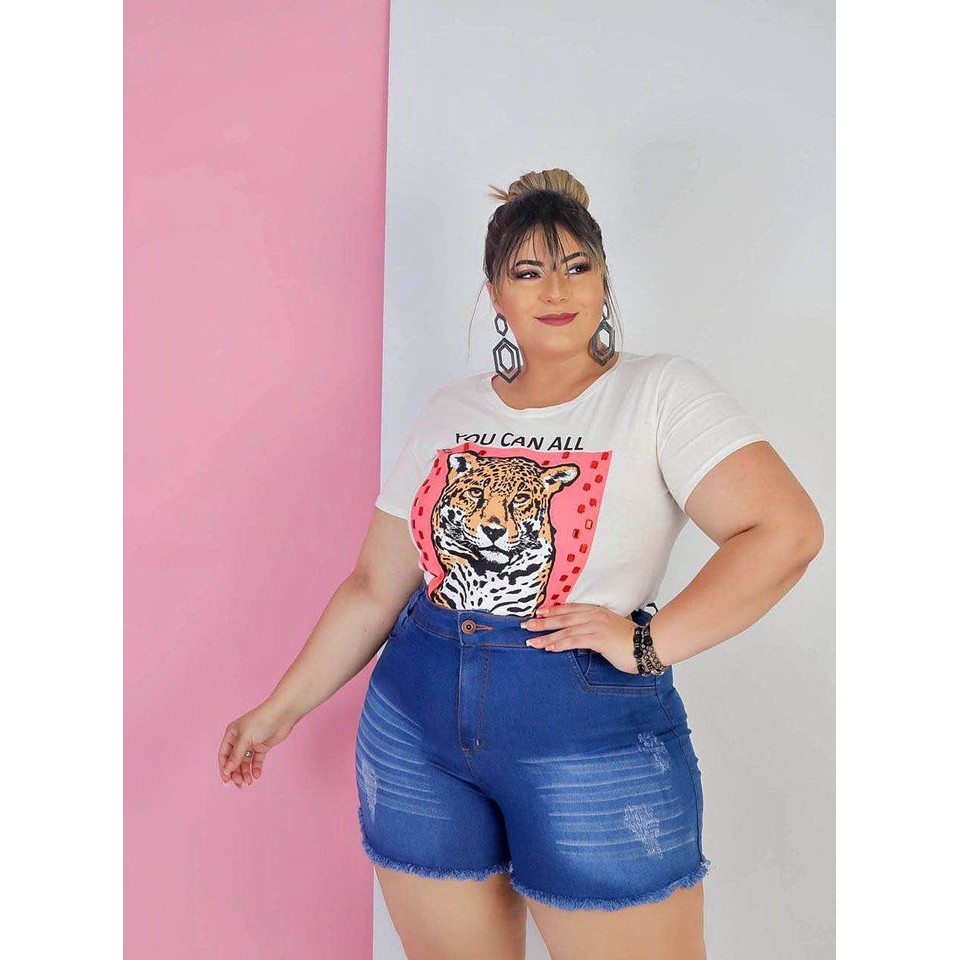 Plus size hot sale destroyed shorts