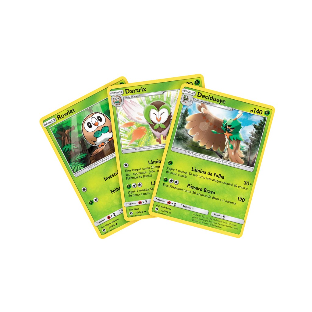 Compre Pokemon - Pack de Evolução - Rowlet, Dartrix e Decidueye