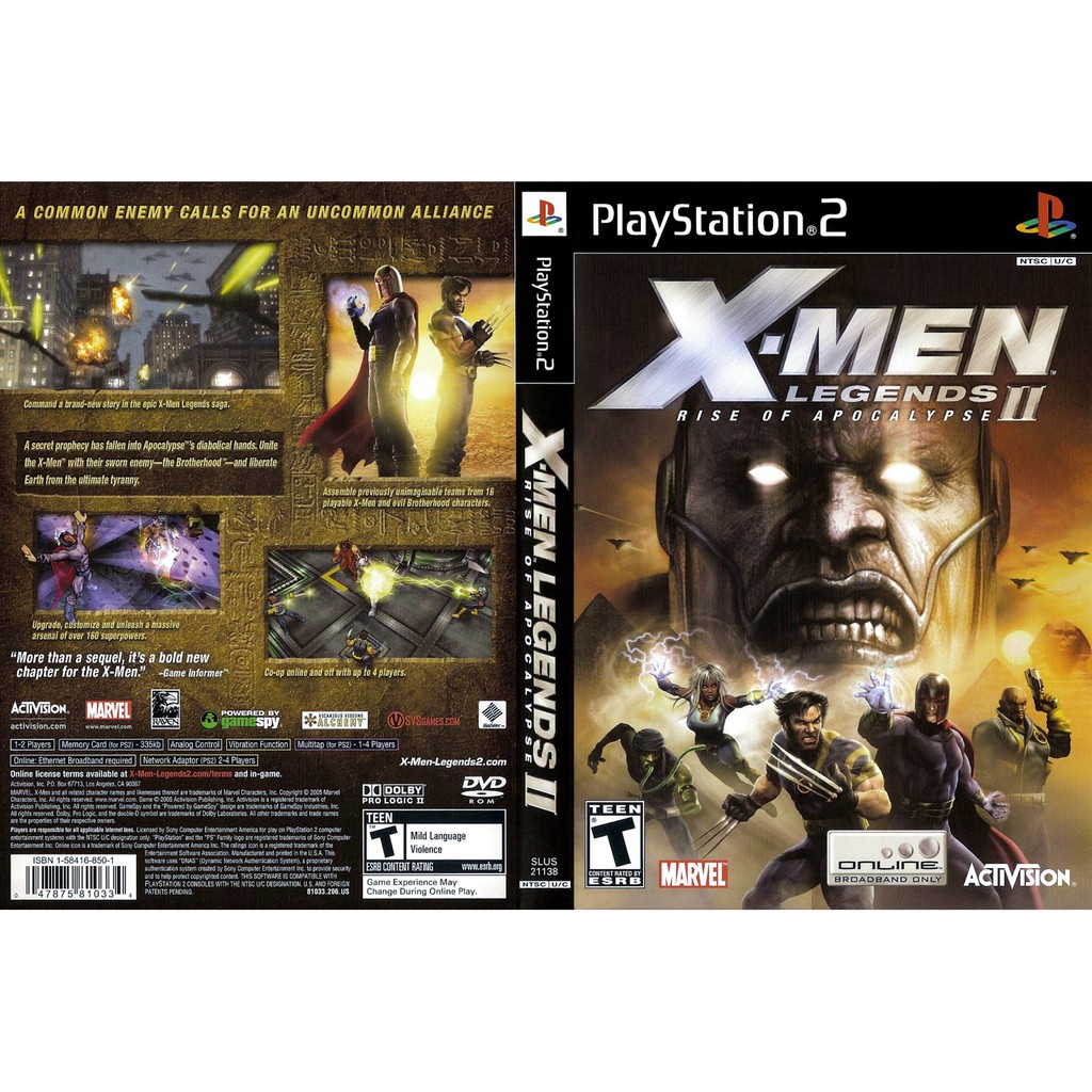 A dupla de jogos dos X-Men que fez sucesso na geração do PS2, desapareceu e  nunca ganhou um remaster para as novas gerações