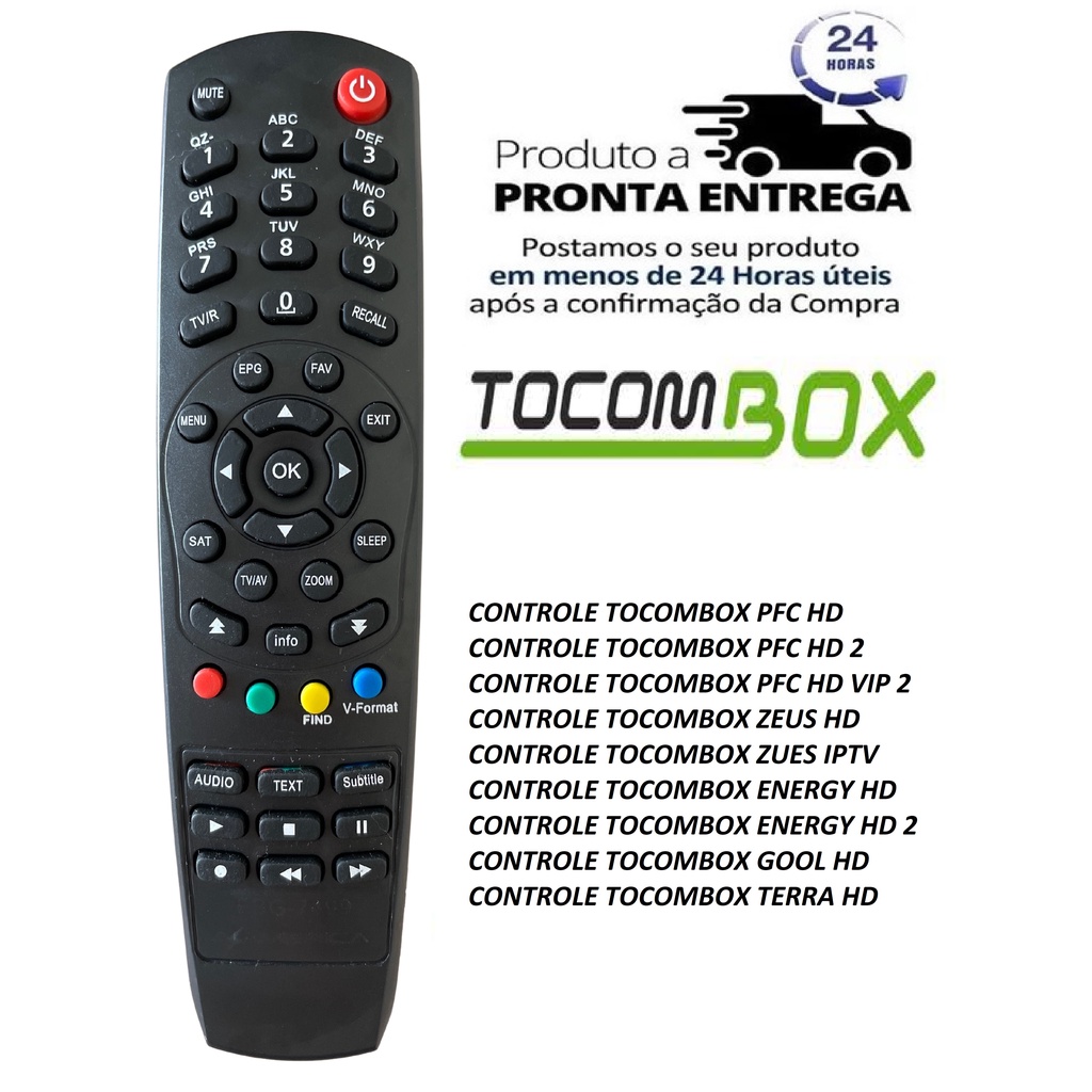 Controle Tocombox PFC Hd vip 2 pronta entrega 
