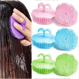 Escova De Massagem Corporal De Silicone Para Cabeça De Couro/Shampoo Pente De Lavagem De Cabelo/Shower Brush Bath Spa Emagrecedora