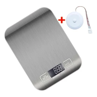 Balança Digital Cozinha Inox 10kg Precisão Dieta Fitness emagrecimento