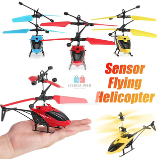 Mini Helicoptero Brinquedo Automatico Sensor Voa Sozinho Voador Sensor Infravermelho Indução Recarregável
