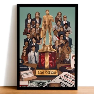 QUADRO THE OFFICE A4 (24x33 cm - Com vidro) DECORAÇÃO