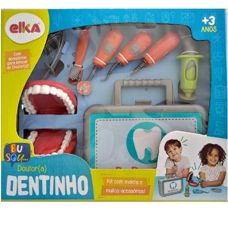 Kit Maleta Dentista Infantil - Brinquedo Doutor Dentinho - Brincando de  Dentista