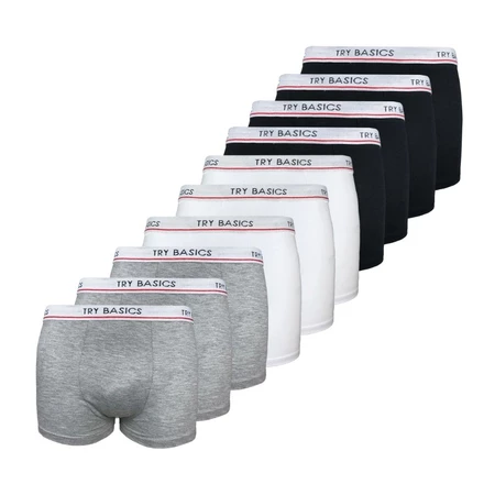 Kit 10 cuecas boxer infantil algodão