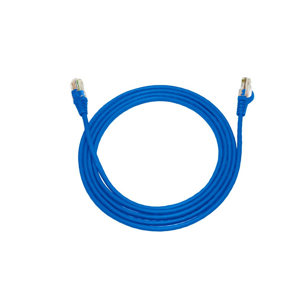 Cabo Para Internet Cat5e Rj45 - 8 Metros Azul Com Capa | Shopee Brasil