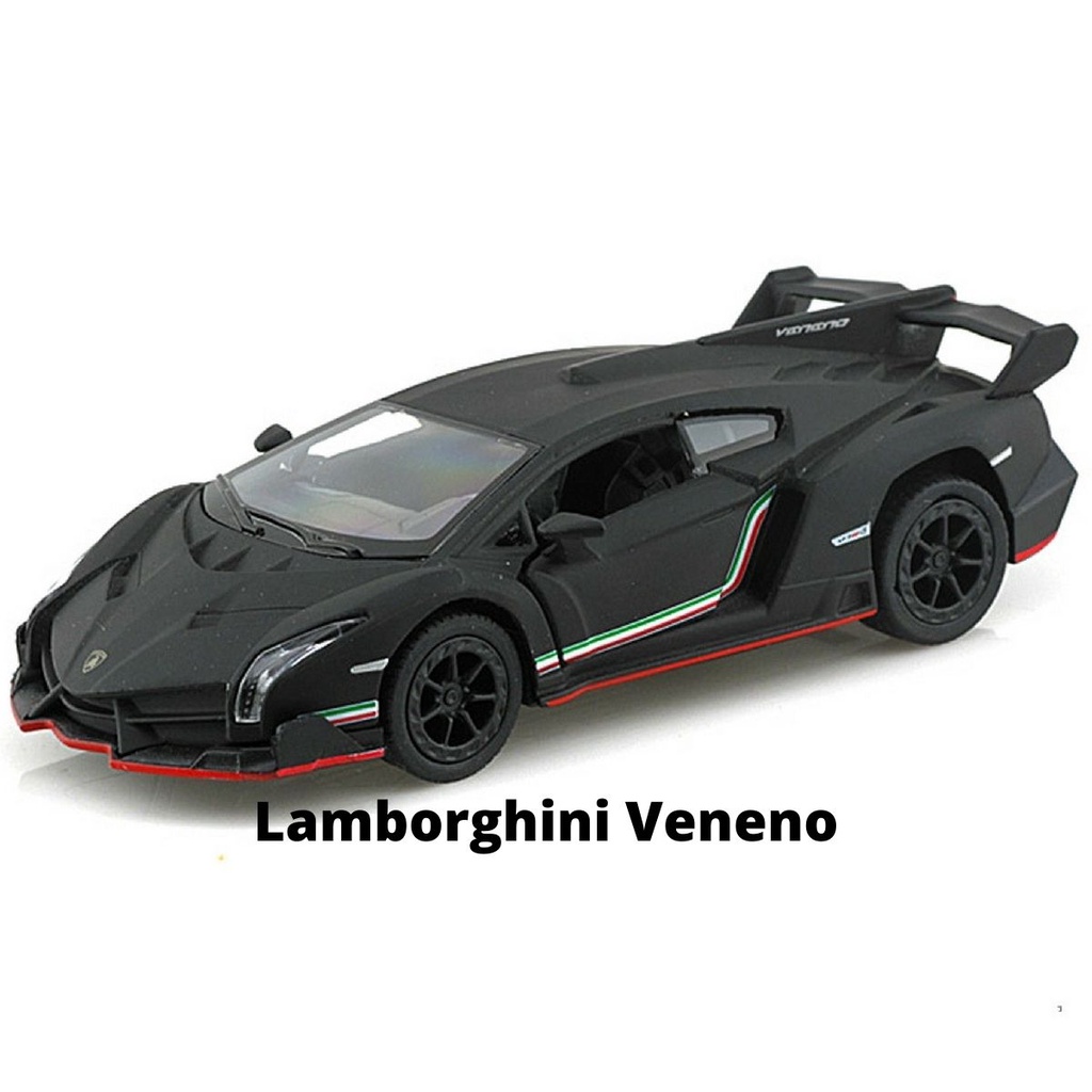 Lamborghini Carrinho de Coleção 12cm a Fricção Kinsmart Lamborghini Veneno / Aventador / Murcielago