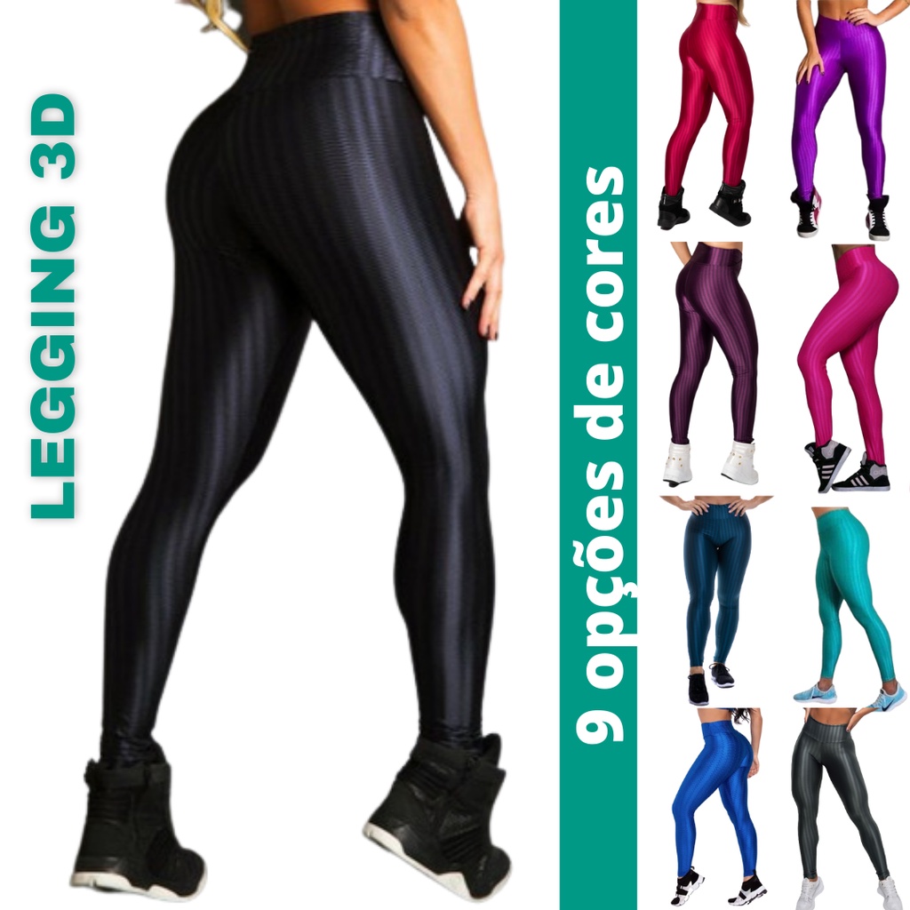 CALÇA LEGGING 3D POLIAMIDA