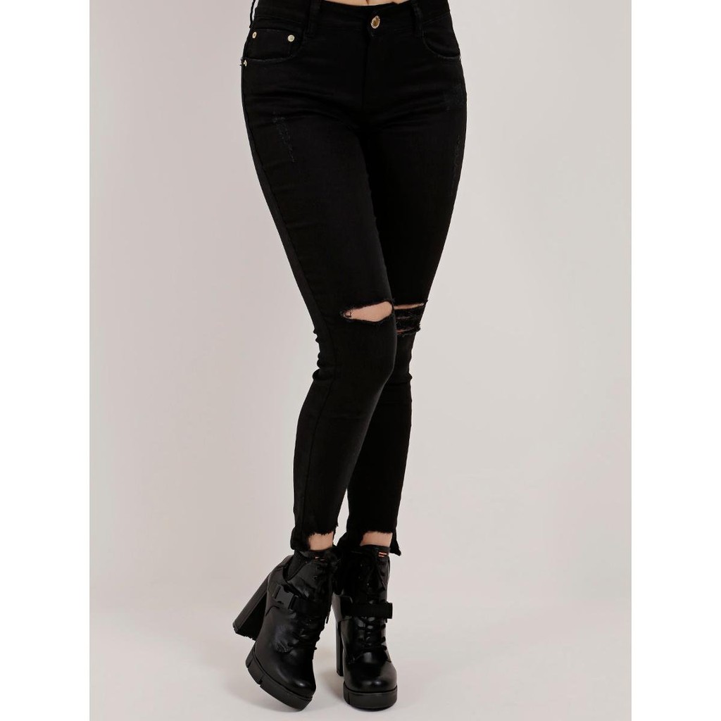 Calça Jeans Black Rasgada