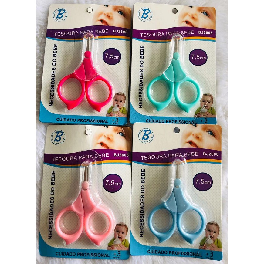 Tesourinha Para Unha Do Bebê Ponta Redonda 7.5cm | Shopee Brasil