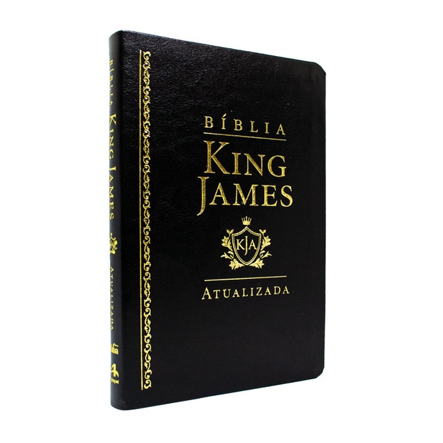 Bíblia King James Atualizada KJA Slim Luxo Preta | Shopee Brasil