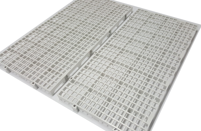 10pcs Pallet Estrado Plastico 25x50x2,5cm Piso Plástico Branco