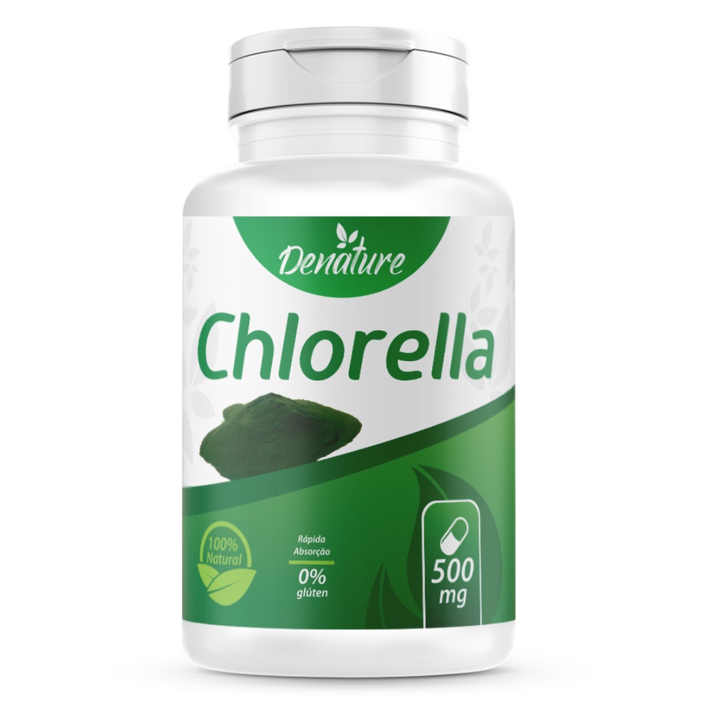Chlorella 500mg 60 caps (suplemento natural) Shopee Brasil
