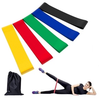 Kit 5 Mini Band Elastico Academia Fit Treino Funcional Exercício