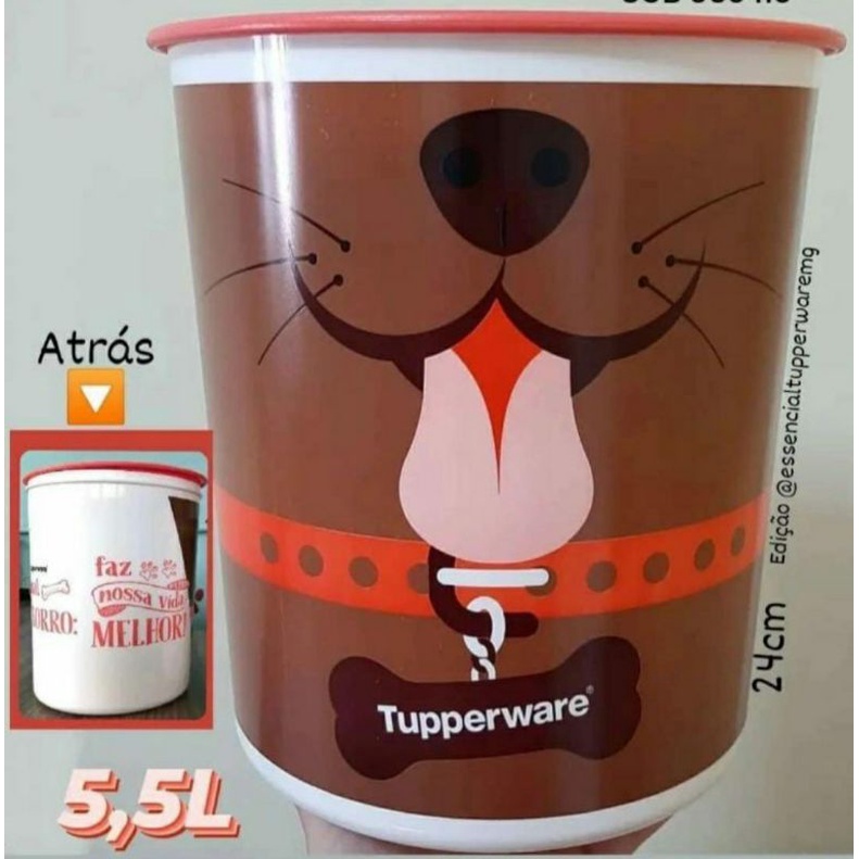 Tupper PETS 5,5 Litros TUPPERWARE Shopee Brasil