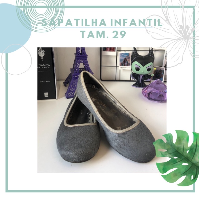 Sapatilha infantil tamanho store 29