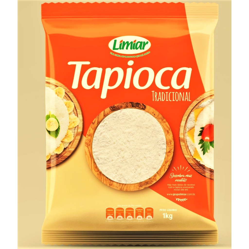 Goma De Tapioca Pronta 100% Natural Sem Glúten 1kg | Shopee Brasil