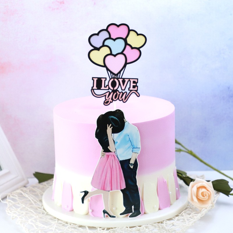 KAPOKKU Topo de bolo de feliz aniversário com desenho fofo para filme, tema  Lilo e Stitch, decoração de bolo, decoração de festa de aniversário  infantil