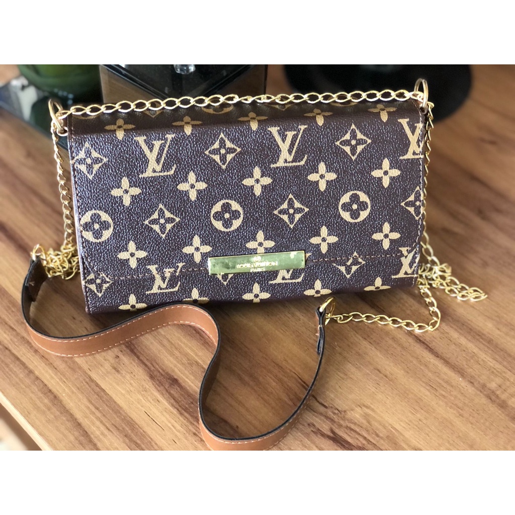 Bolsa Festa Clutch Lv De Lateral Com Alça De Corrente – Madame