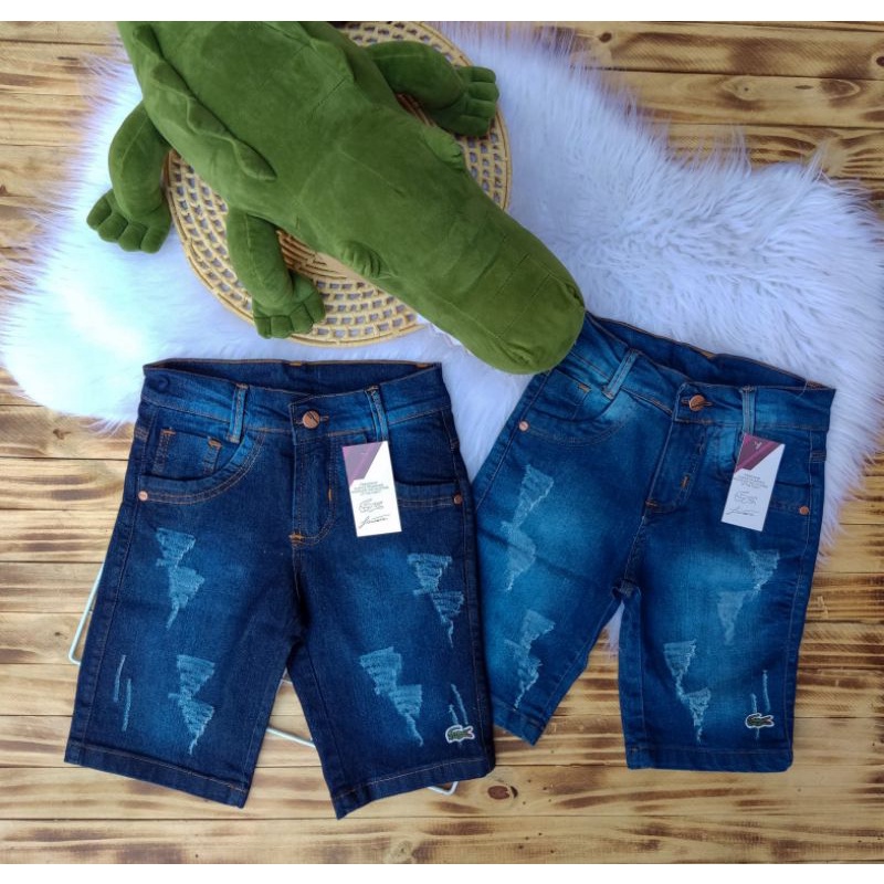 Short en best sale jean lacoste