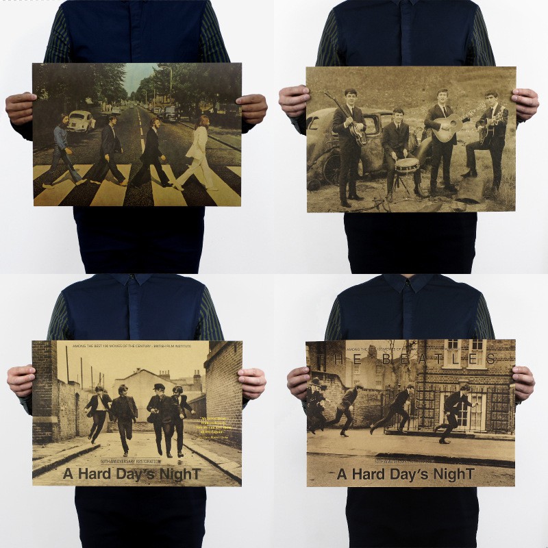 Poster De Parede Vintage The Beatles Banda Rock | Shopee Brasil