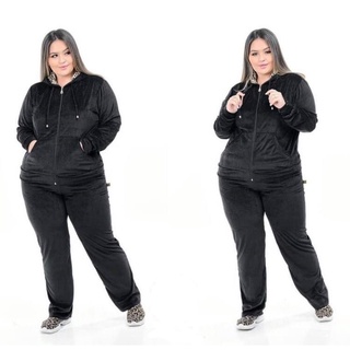 Agasalho plush store feminino plus size