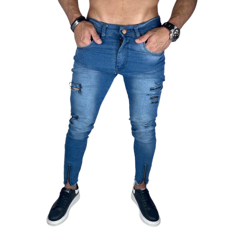 Calça jeans masculina cheap barata frete gratis