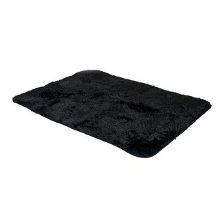 Tapete Sala Peludo Quarto Felpudo 55 Cm X 1 M preto