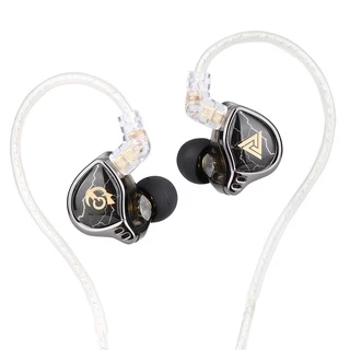 QKZ x HBB 10mm Diafragma Revestido De Titânio HiFi No Monitor Auricular Fones De Ouvido Cavidade Semi-Aberta Placa Frontal Em Liga De Alumínio CNC