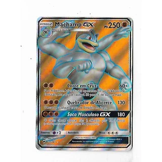 Pokemon Machamp GX Full Art Sol e Lua Sombras Ardentes