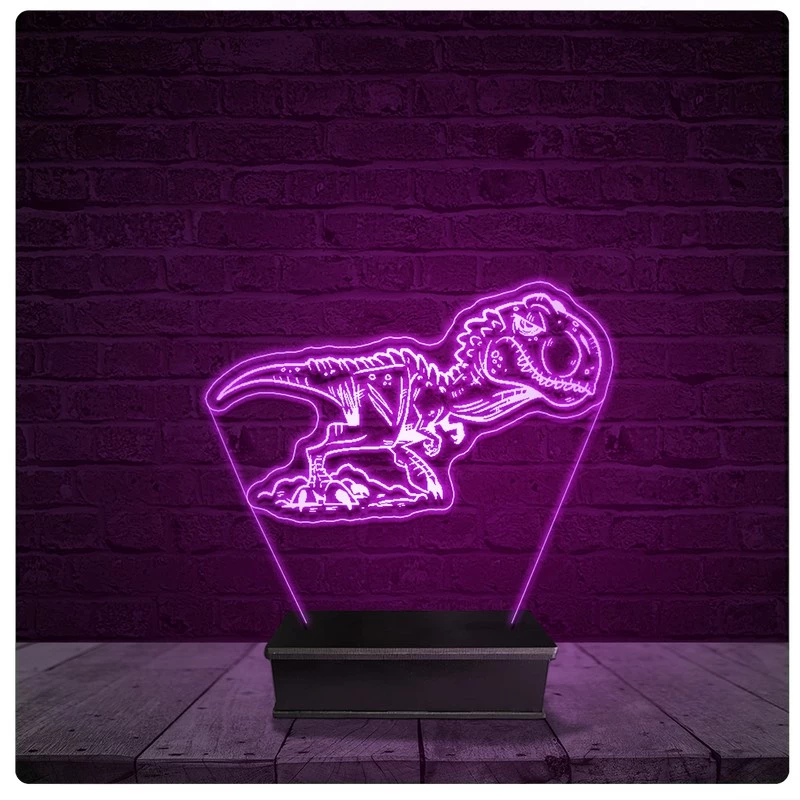 Luminária e Abajur Acrílico Led - Dinossauro 15