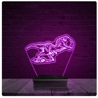 Luminária e Abajur Acrílico Led - Dinossauro 15