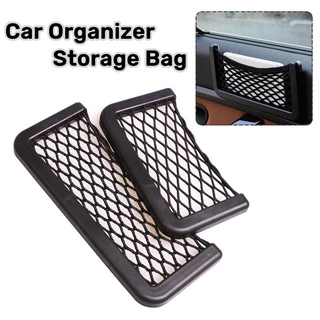 Organizador De Carro Bolsa De Armazenamento Bolso De Rede Suporte De Telefone Móvel Diversos Arrumação Universal Auto Interior Acessórios